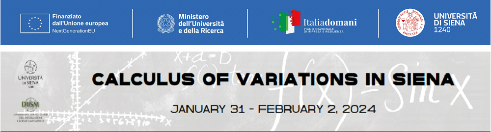 Calculus of Variations in Siena